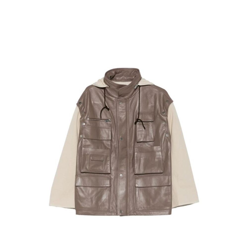 Niccolò Pasqualetti Brown Jackets - Military Jackets Women